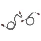 Classic Tube Brake Master Cylinder To Distribution Block Fluid Line Stainless Steel Pair For Power Disc 1971-7/1972 Mustang