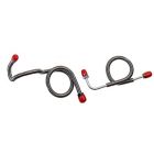 Classic Tube Brake Master Cylinder To Distribution Block Fluid Line Original Steel Pair For Power Disc 8/ Mustang 1972-1973
