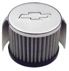 PROFORM Push-In Breather Cap Chrome With Bowtie Logo/ Shield Chevrolet C10 1960-1987