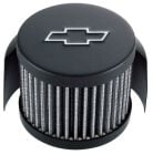 PROFORM Push-In Breather Cap Black With Bowtie Logo/Shield