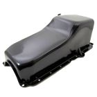 CJ Classic Trucks Oil Pan Rear Sump Deep 8" Black With Passenger Side Dipstick Chevy Small Block 1986 And Up