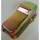 CJ Classic Trucks Oil Pan Rear Sump Deep 8" Zinc With Passenger Side Dipstick Chevy Small Block 1986 And Up