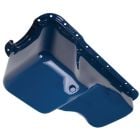 Trans-Dapt Performance Oil Pan Front Sump Powder Coated Blue Mustang 351W 1965-1973