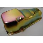 CJ Classic Trucks Oil Pan Finned Rear Sump Zinc Aluminum With Driver Side Dipstick Chevy Small Block 1960-1979