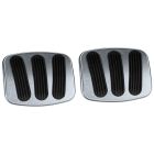 Lokar Brake And Clutch Pedal Pad Billet Brushed Pair Manual Transmission Bronco 1966-1977