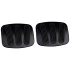 Lokar Brake And Clutch Pedal Pad Billet Midnight Series Black Pair Manual Transmission Bronco 1966-1977