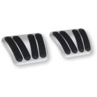 Lokar Brake And Clutch Pedal Pad With Brushed Finish Pair Chevrolet/GMC Truck 1960-1966