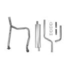 Single Exhaust Kit 2" With Y-Pipe And Without Spacer 289/ 302 Bronco 1966-1977