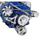 March Performance Serpentine Pulley And Bracket Conversion Kit Performance Series Deluxe Style Black With Standard Rotation Water Pump Without Power Steering Without Air Conditioning 289/302
