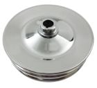 CJ Classic Trucks Power Steering Pulley Double Groove Steel Chrome Early GM/1984