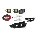 Fog Light Bezel And Mounting Kit With Rigid Industries Spot LED Lights And SAE Fog Lights F-150 Raptor 2017-2020
