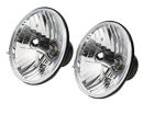 Rampage 7" Clear Halogen Headlight Conversion Kit w/ Round H4 55/60W Bulbs