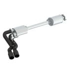 MBRP Cat-Back Exhaust System Street Series 3" Black Single Side Dual Exit F-150 2015-2020
