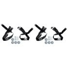 Scott Drake Seat Belt 54" Black Set With Mustang Logo And Hardware 1965-1973