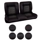 TMI Bench Seat Sport S Pro-Series Split Back Black With Brackets F-100 1957-1960