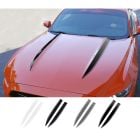 Graphic Express Matte Black Hood Spear Stripe Kit 2015-2017 Mustang V6/EcoBoost/GT