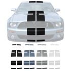 Graphic Express Stripe Kit LeMans Straight 10" Wide 26-Piece Shelby GT500 Coupe Mustang 2007-2009