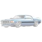 Black/ Gold Stripe Kit Mustang Mach 1 1969