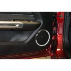 American Car Craft Lower Door Speaker Trim Ring Brushed Stainless Steel Pair Mustang 2015-2023