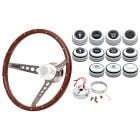 GT Performance GT3 Retro Steering Wheel Kit Mustang 65-66 Wood 15”