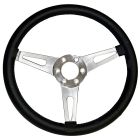 Scott Drake Steering Wheel Corso Feroce Shelby GT350 Black Leather And Aluminum 14" 6-Bolt 1965-1973