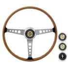 Scott Drake Corso Feroce CS500 15" Steering Wheel Kit Mustang 68-73 w/ Horn Button