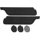 TMI UniSuede Sun Visor Pair Coupe/ Fastback Mustang 65-66