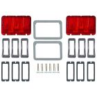 Scott Drake Taillight Bezel And Lens Kit Concours Mustang 1967