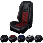 TMI Upholstery Sport R500 Series Seat With Seat Foam Black Mustang 1987-1989