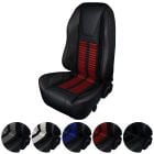 TMI Upholstery Sport R500 Series Seat With Seat Foam Hi-Back Black Mustang 1994-1998
