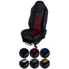 TMI Upholstery With Seat Foam Sport R500 Series Seat Vinyl Non-Airbag Black Mustang 2005-2007