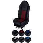 TMI Upholstery With Seat Foam Sport R500 Series Seat Vinyl Black Mustang 2011-2012