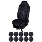 TMI Upholstery With Seat Foam Sport X Series Seat Vinyl Black Mustang 2011-2012