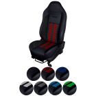 TMI Upholstery With Seat Foam Sport R500 Series Seat Vinyl Black Mustang 2013-2014
