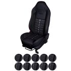 TMI Upholstery With Seat Foam Sport XR Series Seat Vinyl Black Mustang 2013-2014