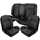 TMI Upholstery And Seat Foam Kit Sport R Series Front And Rear Buckets Without Rear Pony Logos/Console Pony Coupe Mustang 1965-1966