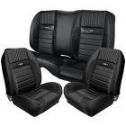 TMI Upholstery And Seat Foam Kit Sport R Series Front And Rear Buckets With Rear Pony Logos Without Rear Console Pony Coupe Mustang 1965-1966