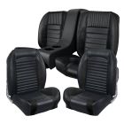 TMI Upholstery And Seat Foam Kit Sport R Series Front And Rear Buckets With Rear Console Standard Coupe Mustang 1965-1966