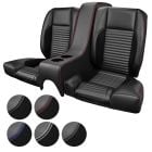 TMI Rear Seat Upholstery And Seat Foam Sport R Series With Console Coupe 1967 Mustang