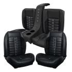TMI Upholstery And Seat Foam Kit Sport XR Series Front And Rear Buckets With Rear Console Coupe Mustang 1965-1967