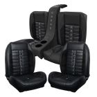 TMI Upholstery And Seat Foam Kit Sport XR Series Front And Rear Buckets With Rear Console Coupe Mustang 1968-1969