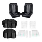 TMI Upholstery And Seat Foam Kit Sport R500 Series Front And Rear Buckets Without Rear Console Coupe Mustang 1968-1969