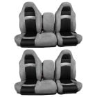TMI Gray Unisuede Upholstery W/ Ebony Leather Inserts F-150 SVT Lightning 99-04