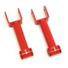 BMR Upper Control Arm Non-Adjustable With Poly Bushings Red Mustang 1979-2004