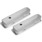 Mr. Gasket Valve Cover Silver Anodized Fabricated Aluminum Pair 360/390/427/428