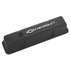 PROFORM Valve Cover Aluminum Black Crinkle Pair With Raised Chevrolet Logo 262-400 Small Block Chevrolet 1955-1986