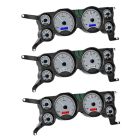 Dakota Digital Gauge Instrument Cluster Assembly VHX With Silver Alloy Style Face Mustang 1979-1986