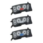 Dakota Digital Gauge Instrument Cluster Assembly VHX With Silver Alloy Style Face Mustang 1987-1989