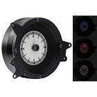 Dakota Digital VLC Clock Analog With Silver Alloy Style Face For Use With VHX Gauges Mustang 1969-1970