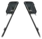 Vent Window Assembly Smoked Tinted With Chrome Frame Pair Chevrolet C10 1960-1963